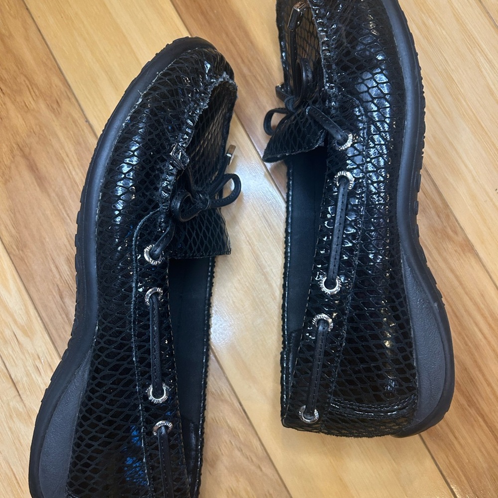 Vionic Kendall Elegant Black Lizard-Embossed Leat… - image 7